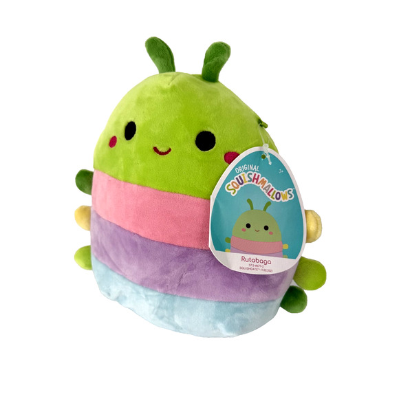 Squishmallows KellyToy Plush 8" Rutabaga The Catepillar Super Soft NEW with Tag - Picture 4 of 17